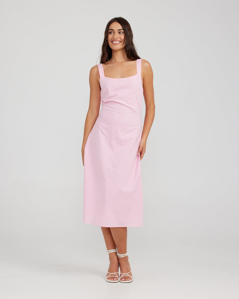 Women's Midi Slip Dress - A New Day™ Hot Pink M